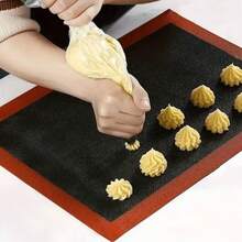 1/2pcs Reusable Silicone Baking Mat, Grill Mat, Oven Mat, Cake Tray Mat, Macarons, Cookies Baking Tools, Kitchen Accessories, Household Kitchen Supplies - Red - View 9