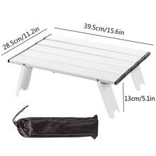 Mini Portable Folding Table, Lightweight Outdoor Table Suitable For Beach Picnic, BBQ And Fishing, Foldable Camping Coffee Table, Outdoor Hiking Camping Supplies With Storage Bag - Multicolor - View 14