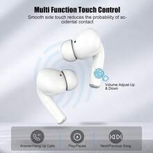 2026 New Bluetooth Wireless Earbuds, 5.3 Bluetooth Headphones For Apple Earbuds Wireless, ENC Noise Cancelling Hrs Playback In Ear  HiFi Bass White - View 8