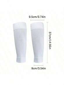 3 pares de calentadores de piernas deportivos antideslizantes unisex, calentadores de piernas para fútbol - Multicolor - Ver 6