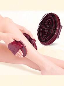 1 Piece / 2 Pieces / 4 Pieces Acupoint Wheel Massage Brush, Manual Full Body, Manual Massager With Double-Sided Design | Non-Electric Massager, Personal Massager, Exfoliating Muscle Tool, Portable, Abdominal Massage Brush, Abdominal And Leg Massage Brush, Massage Brush, Body Massage Tool, Scalp Massage Brush, Abdominal Massage Brush, Christmas Gift, Holiday Gift, Use With Massage Oil - Burgundy - View 4