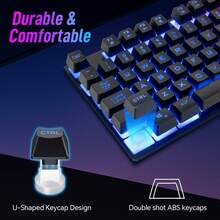 Wired Gaming Keyboard, 104-Key Full-Size, With Anti-Ghosting And Multimedia Keys, LED Backlit Keyboard Suitable For PCs, Laptops, Desktops, Gaming, Or Office Use. - Xem 4