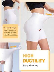 Unisex Silicone Butt Lifting Underwear - High Waist Abdomen Control Thickened Lifting Leggings, Invisible Padded Shaping Pants, Suitable For Sports And Daily Wear - Light Grey - View 4