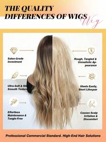 Elegant Curly Wave Wig For Women, Tang Long Fiber, 150% Density, Rose Net Cap, Gradient Color, Middle Part, Long Curly Hairpiece, Suitable For All - Ombre Grey - Ombre - View 4