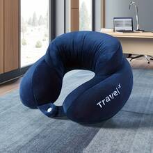 1pc U-Shaped Travel Neck Pillow, Upgraded Support, Memory Foam Airplane U-Shaped Pillow, Neck Support Cushion, Car Sleeping Pillow, Portable Travel Pillow, Aviation Essential, Carry-On, Spring Travel Essential, Easter Travel Gift, Mother's Day Travel Gift, Road Trip Essential, Commute Travel Accessory - Multicolor - View 4
