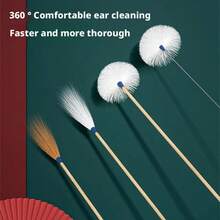 Ear Cleaning Cotton Swabs Set, Goose Feather Sticks, Household Chicken & Goose Feather Ear Cleaning Tools - Boxed - View 3