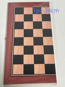 1个双面木制棋盘,全新升级材质,铜版印刷精美图案,适用于国际象棋、跳棋和井字棋 - 24个可连接的木制跳棋和32个标准国际象棋棋子 - 适合14岁及以上人群,适合家庭娱乐、国际象棋棋盘游戏、国际象棋、木制棋盘、拼字游戏,情人节礼物 - 彩色 - 查看 18