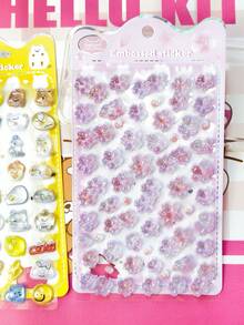 3D Diamond Embossed Stickers. High-Quality Embossed Decorative Stickers Suitable For Phone Cases, Home, Living Room, Party, Various Holiday Gifts, Fashion, Fashion Item, Luxury, Sewing, DIY, Graduation Ceremony - School Opening Ceremony, Back To School Gift, Decoration. - Multicolor - View 7
