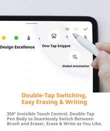 Huawei M-Pencil 3rd Generation, Snow White | Ultra-Low Latency Starry Connection | Professional Creation With Over 10,000 Levels Of Pressure Sensitivity | Magnetic Charging | Compatible With Select Huawei Tablets/Laptops | Official Genuine Product | No Charger, No Charging Cable! USB-C (Type-C) - View 9