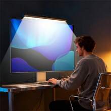 1pc LED Screen Light Bar, Eye-Care USB Reading Mnitor Lamp, Adjustable Brightness & Color Temperature, USB Monitor Light Bar, USB Computer Monitor Light, 3 Color Temperature Dimmable Desk Light For Home Office Gaming - USB Style - View 5