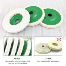 10Pcs 4 Inch Wool Polishing Wheel Set – Felt Buffer Pads & Compound For Marble Polishing - A - View 7