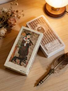 1 Box Adult Party Game Oil Painting Character Tarot Cards, Novel Challenge Cards, Suitable For Relaxed Use Among Friends, Simple And Fun Interactive Board Game, Best Choice For Family Gathering Gifts. Board Game, Card Game, Adult Game. - Oil Painter - View 4