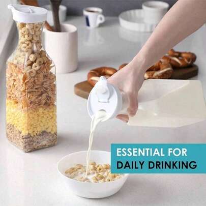 Bình nước/nước ép bằng nhựa dung tích lớn 1600ml, nắp chống rò rỉ, hình tròn/vuông, bình đựng nước ép, bình đựng đồ uống lạnh/nước ép dung tích lớn, dễ vệ sinh, có thể tái sử dụng, thích hợp cho trà đá, nước ép, sữa, đồ uống, sinh tố, tuyệt vời để sử dụng tại nhà và nhà hàng, các buổi tụ họp ngoài trời, du lịch, cắm trại, các sự kiện và tiệc tùng gia đình, trang trí nhà cửa, chuẩn bị cho năm học mới, quà tặng cho phái nữ.