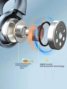 新款无线音乐耳机触控耳机夹耳式运动耳机适用于小米耳机和智能耳塞，情人节礼物 - 彩色 - 查看 7