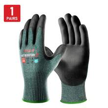1 双 JOISIV 防割工作手套 – 3 级防割、防滑、透气耐用，适用于木工、玻璃搬运、DIY、建筑、汽车维修、仓库作业，男女皆宜 - Green - 查看 12