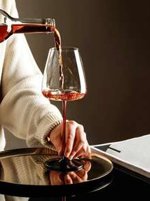 2 ly thủy tinh chân dài 710ml kiểu Burgundy, ly rượu vang Burgundy cỡ lớn 25oz, ly sâm panh thanh lịch, đồ thủy tinh pha lê cho gia đình hàng ngày và những dịp đặc biệt, bữa tối lãng mạn dưới ánh nến. - Nhiều màu - Xem 5