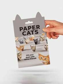 Set DIY Kucing Kertas 50pcs, Model Anjing, Kucing, dan Dinosaurus Kertas 3D yang Menyenangkan, Set Kerajinan Kertas Dekoratif - Origami Seru, Model Kucing dan Anjing Kertas 3D yang Menarik, Aktivitas Kerajinan Tangan Kreatif, Lipat Bentuk Kucing Kertas Anda Sendiri - Cocok untuk Pemula, Kerajinan Kucing 3D yang Mudah Dirakit - Sempurna untuk Ulang Tahun dan Natal, Nikmati Keseruan Kerajinan Tangan - Dekorasi Meja dan Hadiah untuk Pecinta Kucing, Hobi Kreatif, Dekorasi Buatan Tangan, Seni Kertas Dekoratif - MultiWarna - View 11