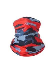 1pc Camouflage Pattern Full Face Mask, Versatile Cycling Mask, Fishing Mask, Multi-Functional Neck Gaiter, Outdoor Activity Magic Scarf, Suitable For Windproof, Dustproof And Sun Protection During Cycling - Multicolor - View 6