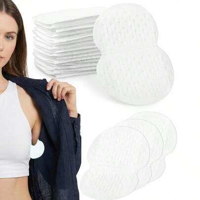 50/10pcs Underarm Sweat Pads - Fight Hyperhidrosis For Men And Women Comfortable, Non Visible, Extra Adhesive, Disposable Dress Guards/Shields, Non Sweat Armpit Protection