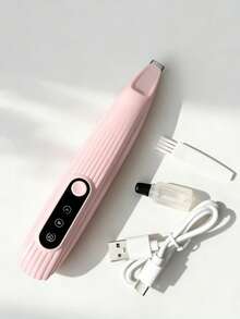 Recortadora de pelo para mascotas USB, afeitadora eléctrica, removedor de pelo de patas de gato y perro, puede recortar las patas, orejas, ojos y el pelo circundante, adecuado para el aseo diario de mascotas, recortadora de pelo de mascota silenciosa - recargable por USB, impermeable, herramienta de aseo para gatos y perros, recortadora eléctrica de bajo ruido, recortadora de pelo de perro, silenciosa, recortadora de pelo de perro con luz LED, afeitadora de patas impermeable, recortadora recargable por USB, para perros, amoladora de uñas profesional - F2 - Ver 7