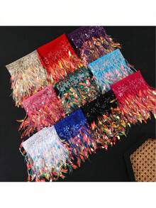 Dây tua rua may vá 15cm, thích hợp cho váy, quần áo, sequin, trang trí ren, đầm, ruy băng, trang trí vải, phụ kiện DIY. - nhiều màu - Xem 6