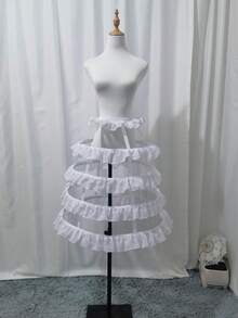 Falda plisada con hueso de acero largo, falda fruncida dulce - Multicolor - Ver 12