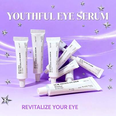 焕活眼霜，淡化黑眼圈、眼袋和细纹，改善眼袋和暗沉，保湿提亮，便携方便日常使用，男女皆宜