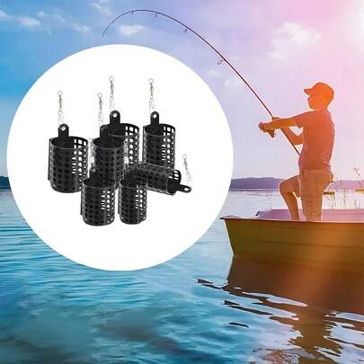 1pc Round Bait Cage, Designed To Attract Fish, Can Hold Bait, Convenient Bait Dispenser, Fishing Tackle Accessory, Suitable For Outdoor Hunting And Fishing, Gift For Fishing Enthusiasts, Carp Fishing Bait Ball Mold, Essential Fishing Gear To Make Perfect Baiting Balls
