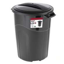32 Gallon Heavy Duty Injection Molded Trash Can With Click Lock Lid - 1 - View 1