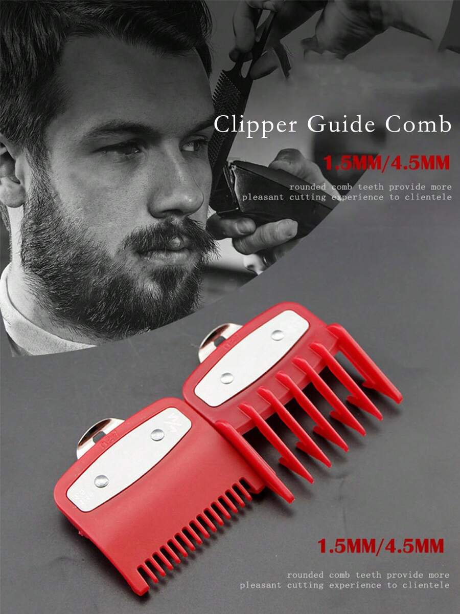 专业理发器保护罩，适用于大多数理发器，保护罩编号：1/2 - 彩色 - 查看 1