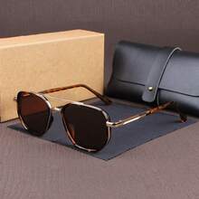 Vintage TAC Polarized Sunglasses For Outdoor Activities | TR Lightweight Frame | UV Protection | Anti-Glare & Scratch-Resistant | Comes With Hard Case & Soft Cloth - AA - View 4