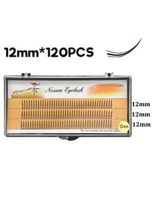 120 piezas de pestañas postizas en forma de A, pestañas postizas DIY Highroll, selección de longitud: 8mm/9mm/10mm/11mm/12mm/13mm/14mm/9~11mm/10~12mm, naturales y suaves, adecuadas para uso diario, pestañas postizas segmentadas con estilo de dibujos animados, pestañas postizas - Ver 13