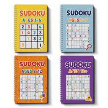 Sổ tay luyện tập Sudoku dành cho học sinh, với các câu đố logic dạng lưới số có thể điền vào, kèm theo bảng trắng trong suốt lớn. Giúp phát triển khả năng tập trung, tư duy phản biện và kỹ năng giải quyết vấn đề. Luyện tập với độ khó tăng dần, phù hợp cho việc sử dụng trong lớp học, ở nhà và khi đi du lịch. Cũng là một món quà nhật ký học tập tuyệt vời. - Sách Sudoku - Xem 1