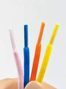 2 piezas/Set de cordones elásticos sin atar de estilo holgado, hebilla de cordones elásticos coloridos, reutilizables, organizador de zapatos, ahorro de espacio, para exteriores, jardín, viajes esenciales, portátil, esencial de playa, temporada de graduación, ceremonia de graduación, regalo de graduación, felicitaciones graduado, valedictorian, finalización de estudios, fiesta de graduación - Multicolor - Ver 5