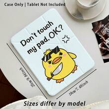 Fierce Chick Holding Knife Acrylic Crystal Tablet Protective Case With Stand, Compatible With Samsung A9/A9+/S9/S9FE/A11/A11+/S11/S10 FE/S10 FE+/S10 Lite, A16 2025, Air 11/13, M3 2025, Mini 7 A17, Pro 2024, Air 11/13, M2 2024, Pro 11/13, M4 2024, Pro 12.9, 7/8/9 Gen, 10.2, 10 Gen, 10.9, Air 4/5/6/7/8, 10.9, Pro 11, 4/5/6 Gen, Mini 6, Se 11, Honor, Matepad Se 11, - Multicolor - View 3