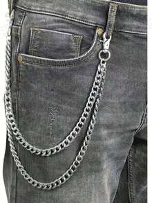 Multi-Layer Key Chain | Punk Pants Chain Motorcycle Riding Jeans Accessory - A - View 2