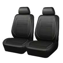 9pcs/4pcs (5 Seats/2 Seats) Universal Genuine Leather Car Seat Covers With Zipper Design And Air Bag Compatibility, Elegant And Stylish - Style a - View 13
