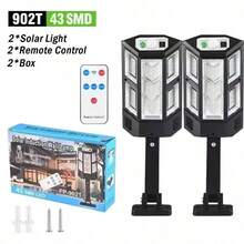 Smart Solar Security Floodlight, 15000LM Ultra Bright Outdoor Motion Sensor Light With 500㎡ Wide Illumination, IP65 Waterproof Wall Lamp, 3 Adjustable Heads, PIR Motion Detection With Timer Setting, Solar Powered External Lighting For Driveway, Backyard, Front Porch, Basketball Court, Commercial Building, Farm, Security Lighting For Families Athletes - 太陽能燈 43LED - 查看 13