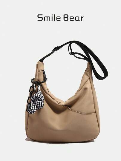 New Style Women's Bag, Simple Commuting, Large Capacity Dumpling Bag, Casual, All-Matching, Single Shoulder, Crossbody, Dual Purpose, Smooth Lines, Outstanding Temperament, Light, Practical, Suitable For Daily Travel, High Value, Design, Durable, Durable, Back, Student Party, Women In The Workplace Can Choose
