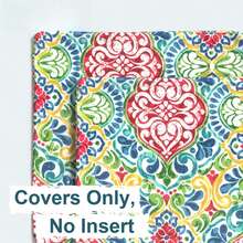 Pack Of 2 Outdoor Waterproof Pillow Covers ONLY, Square Decorative Double Printed Throw Pillow Cases For Patio Couch Porch Furniture - Đỏ Damask - Xem 9