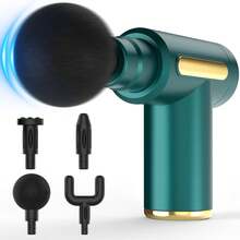 Massage Gun, Small Travel Tool, Massage Gun Deep Tissue,Percussion Handheld Portable Muscle Massager Tool For Full Body Pain Relief, Ideal Gifts For Men, Women(Black) - 綠色 - 查看 1