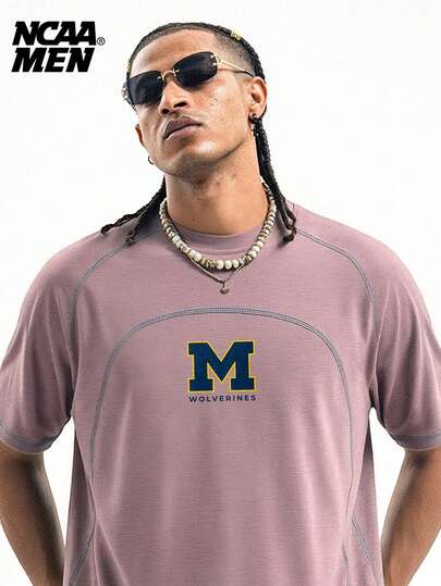 Men's Spring Letter Print T-Shirt Top, Sleeveless Vest Short Sleeve, Couple Matching Style, Spring/Summer Striped Design