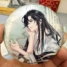 1枚《魔道祖师》动漫周边魏无羡&蓝忘机胸针，收藏礼品，《魔道祖师》系列金属动漫徽章，生日礼物，节日礼物，收藏礼品 - 彩色 - 查看 5