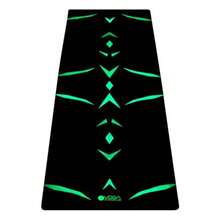 YOGA DESIGN LAB La alfombrilla de yoga combinada Alfombrilla + toalla 2 en 1 Eco Luxury Ideal para yoga caliente potencia ciclismo Ashtanga sudor calidad de estudio incluye correa de - Brillo de mariposa - Ver 4