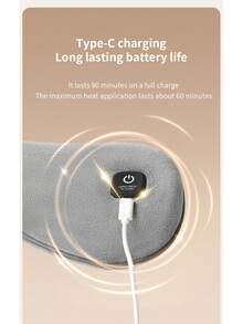 MiSMON 石墨烯加热眼罩，午睡适用，全加热蒸汽，透气可拆卸面料，智能温控按摩眼部护理 - 查看 3