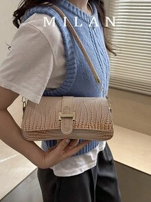 批发时尚奢华女式手提包 2026 夏季新款鳄鱼纹单肩包、斜挎包 - 彩色 - 查看 2