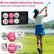 13 Pcs Woman Golf Balls Funny Embroidery Golf Ball With Tees And Gift Box Golfing Gifts For Women Coworker Employee Golfer, Creative Christmas Golf Gift For Golf Lovers - Rose Red - View 6