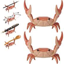 Giá đỡ bút hình cua cử tạ 2026, Giá đỡ bút hình cua để bàn sáng tạo, Hộp đựng bút và dụng cụ sắp xếp bàn làm việc dễ thương, Phụ kiện bàn làm việc vui nhộn tại nhà/văn phòng/trường học (Đỏ, Xanh dương, Xanh lá cây, Tím) - nhiều màu - Xem 2