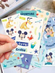 Disney 8张卡通贴纸，防水PVC卡通装饰贴纸，适用于行李箱、吉他、水瓶、手机壳、笔记本电脑、礼品等。 - 老鼠 - 查看 2