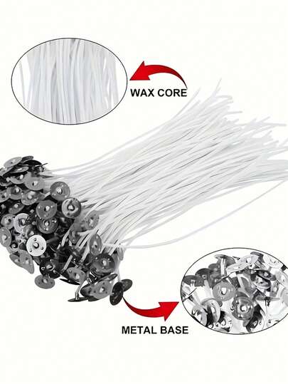 Bấc nến màu trắng hiện đại, không khói, bền lâu, thích hợp để làm nến, dùng trong các bữa tiệc, trang trí nhà cửa, phòng ngủ, đám cưới, quà tặng ngày lễ, sinh nhật, tốt nghiệp và nhiều dịp khác.